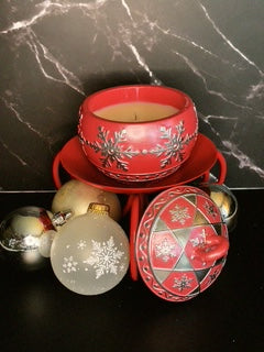 "Candy Cane Lane" Christmas Ornament - Snow Flakes 7 oz.