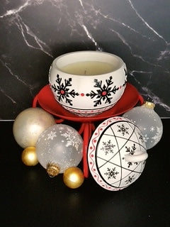 "Christmas Candy" Christmas Ornament - Snow Flakes 7 oz.