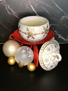 "Pleasantly Pleased" Christmas Ornament - Snow Flakes 7 oz.