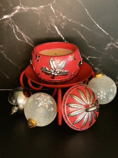 "Candy Cane Lane" Christmas Ornament - Holly 6 oz.
