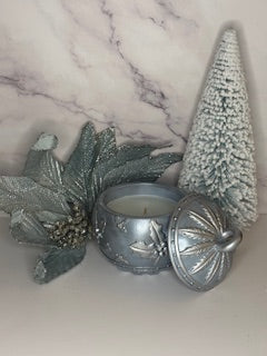 "Let It Snow" Christmas Ornament - Holly 6 oz.