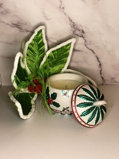 "Holiday Cheer" Christmas Ornament - Holly 6 oz