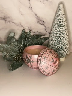 "Warm Fuzzy Blanket" Christmas Ornament - Snow Flakes 7 oz.