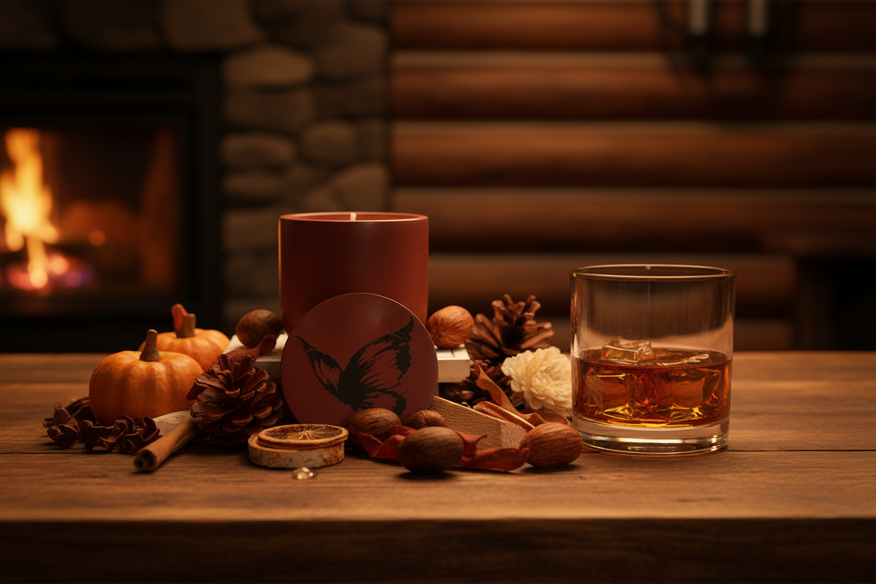 Cabin with Bourbon Background
