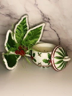 "Holiday Cheer" Christmas Ornaments - Holly 6 oz.