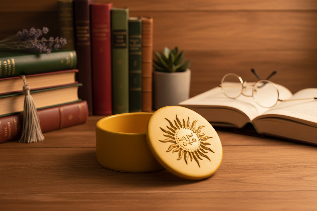 Books on Brown Table Background