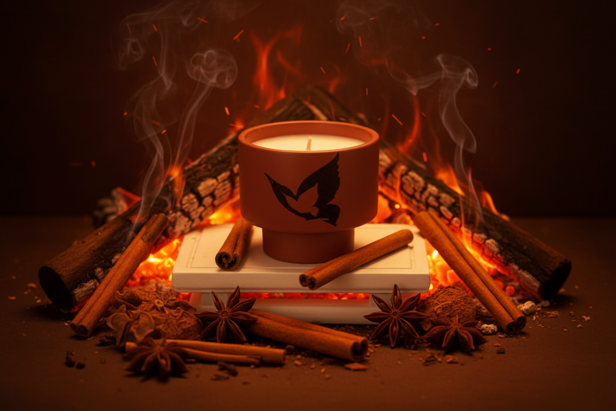 Cinnamon Embers Background