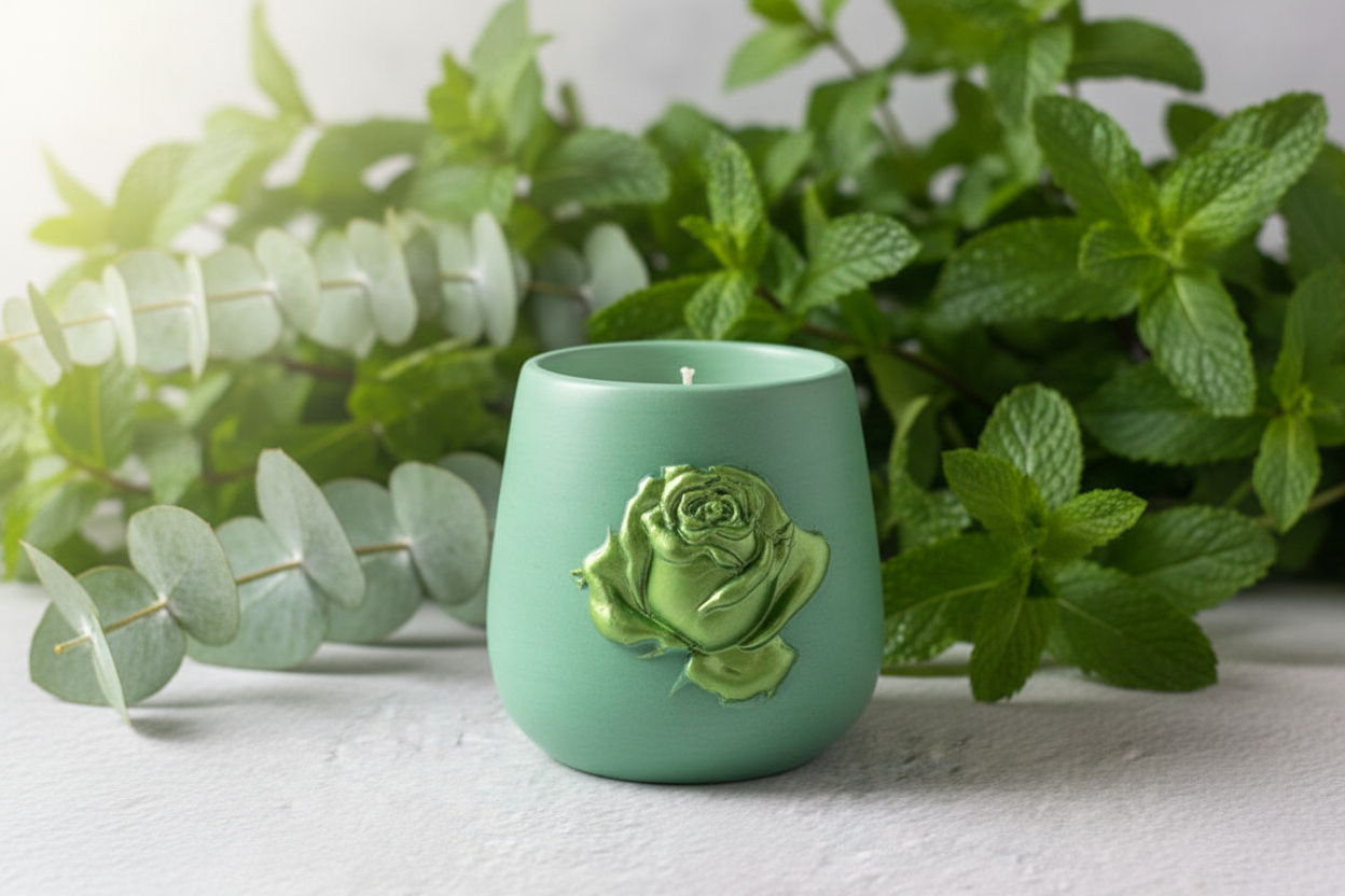 Eucalyptus and Mint Background